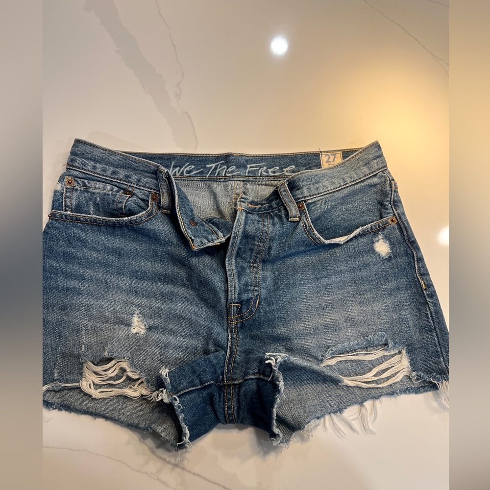 Free People Jean Shorts